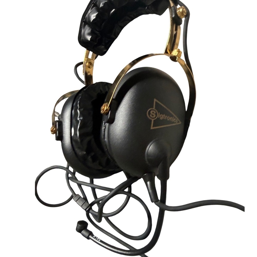 Sigtronics S-68 Aviation Pilot Headset Dual GA‎ Plug PTT Boom Mic USA - Picture 2 of 15